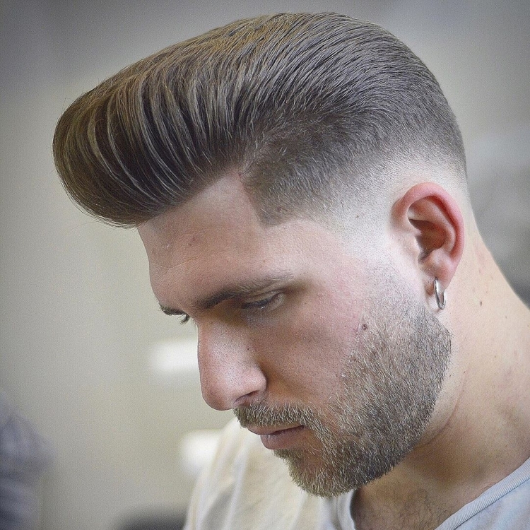 Men's haircuts with shaved temples with names and examples