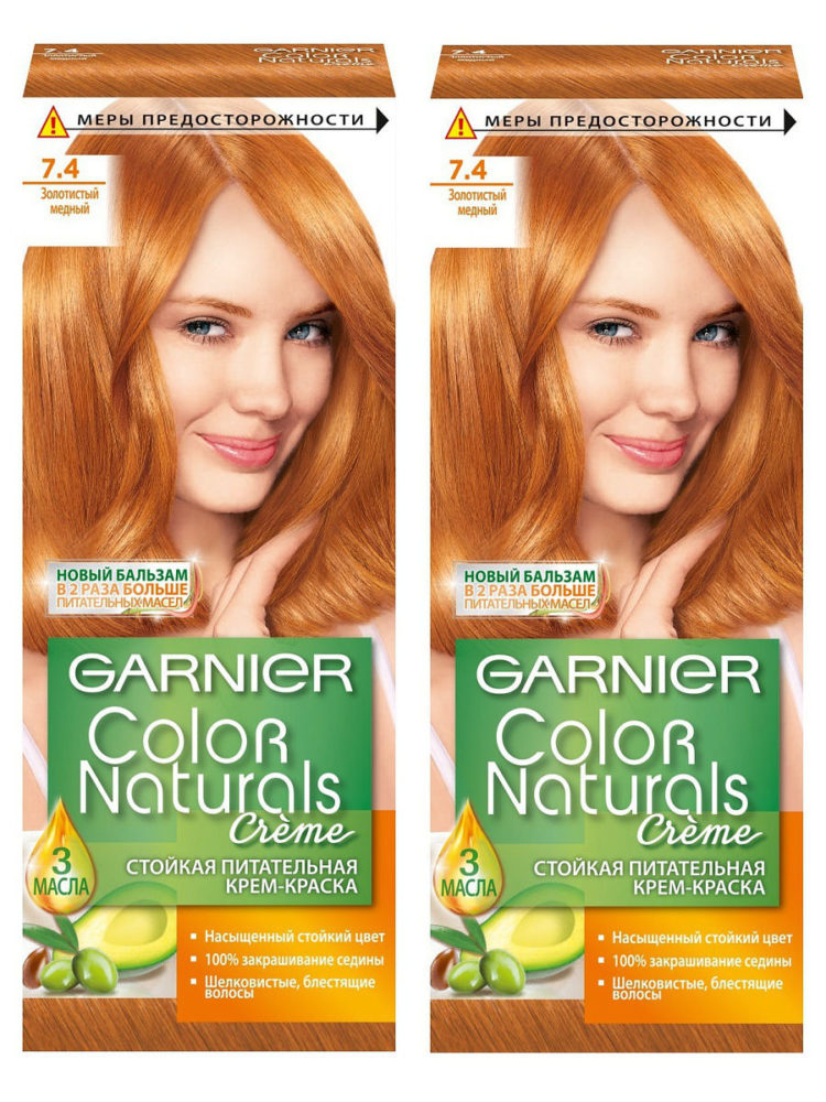 Garnier paint palette by numbers with examples and photos