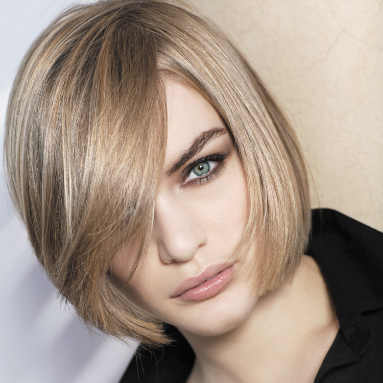 Fashionable coloring on bob haircuts for dark and light hair