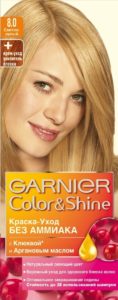 Garnier paint palette by numbers with examples and photos