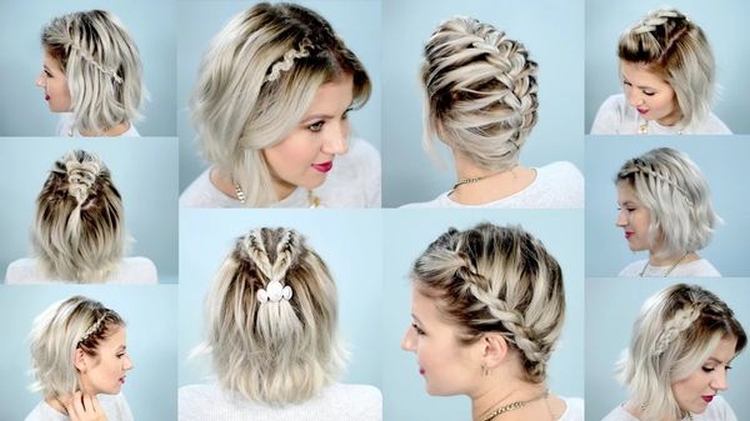 Weaving braids for short hair in 5 minutes