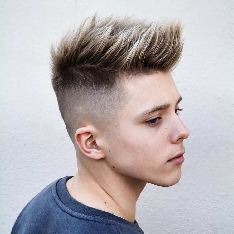 Men's haircuts with shaved temples with names and examples