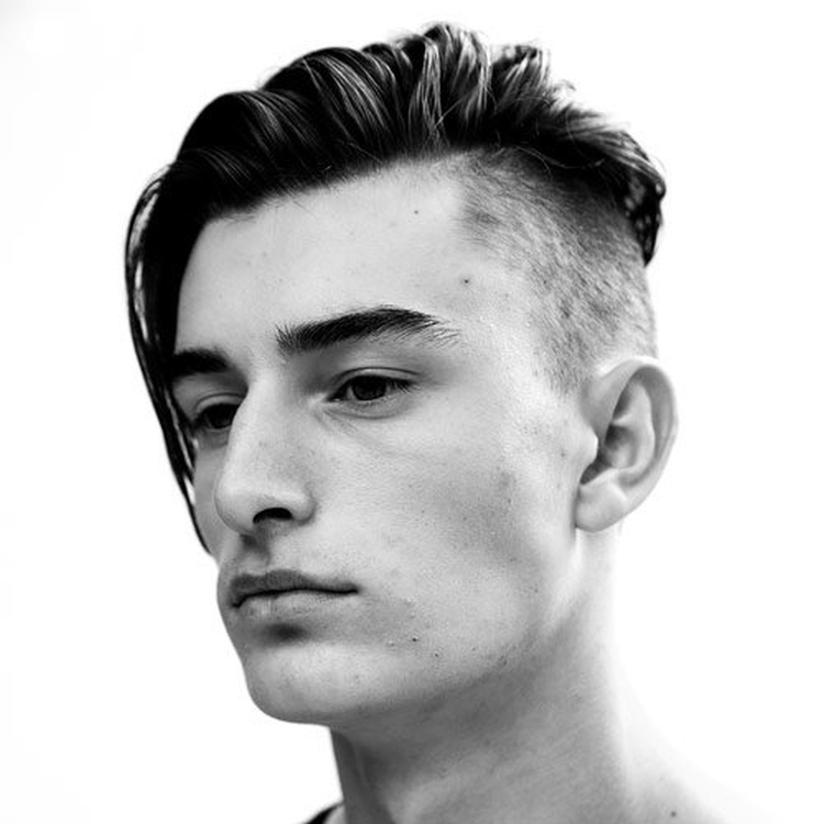 Men's haircuts with shaved temples with names and examples