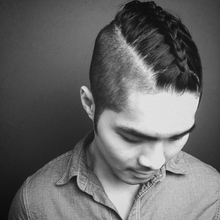 Men's haircuts with shaved temples with names and examples