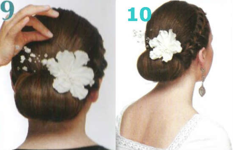 Do-it-yourself bun for long hair