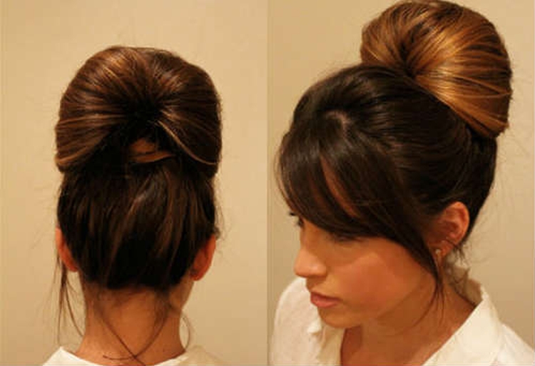 Do-it-yourself bun for long hair