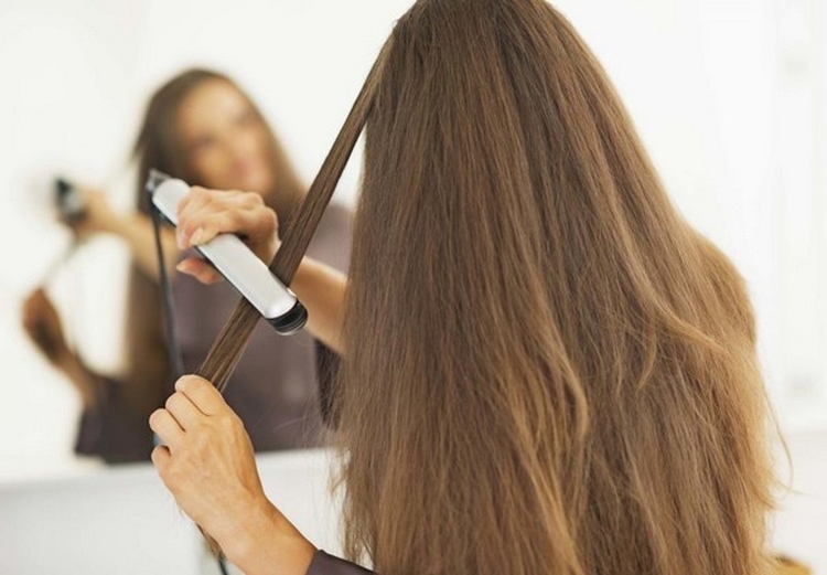 Keratin hair straightening