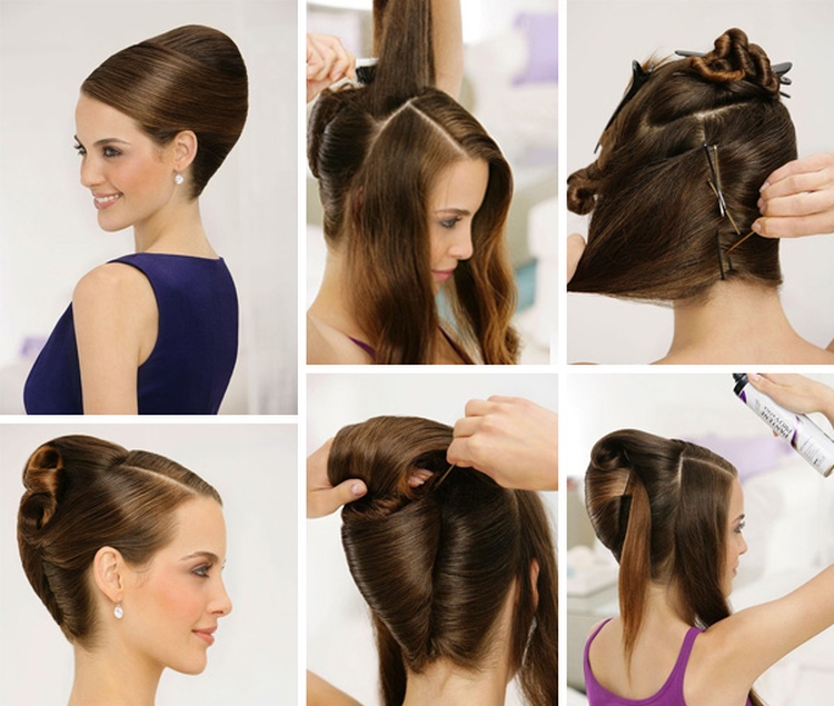 High hairstyles for long hair