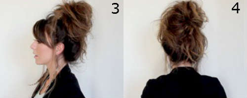 Do-it-yourself bun for long hair