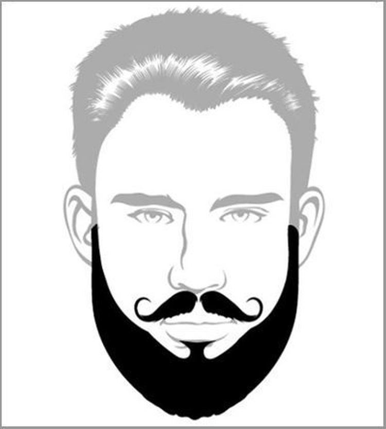 Types and forms of popular beards for men with examples and names