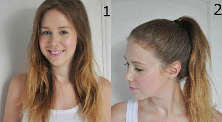 Do-it-yourself bun for long hair