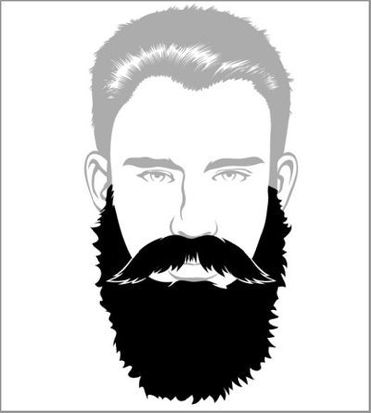 Types and forms of popular beards for men with examples and names