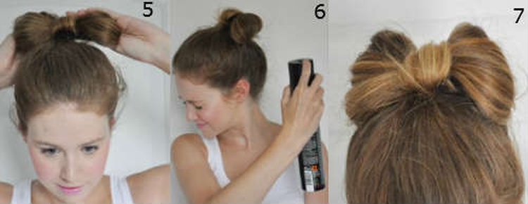 Do-it-yourself bun for long hair