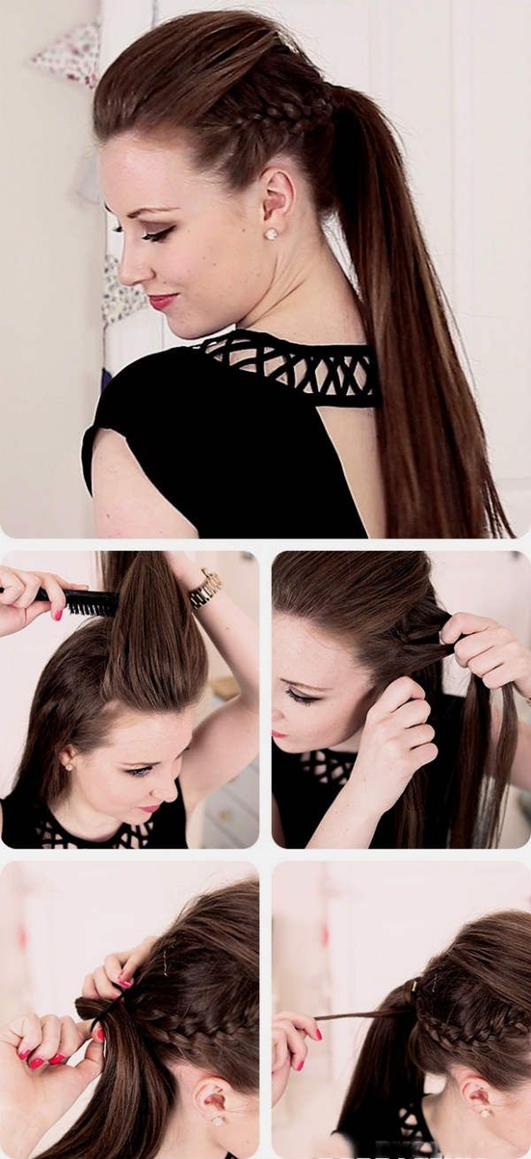 High hairstyles for long hair