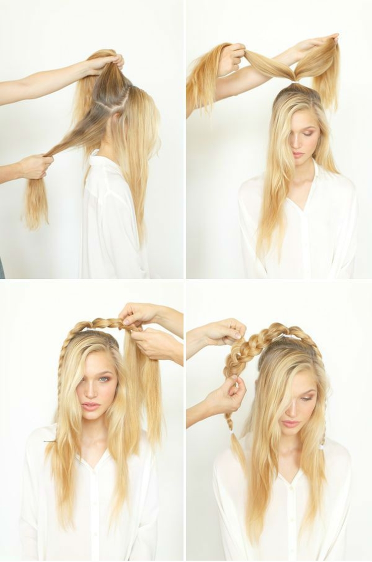 High hairstyles for long hair