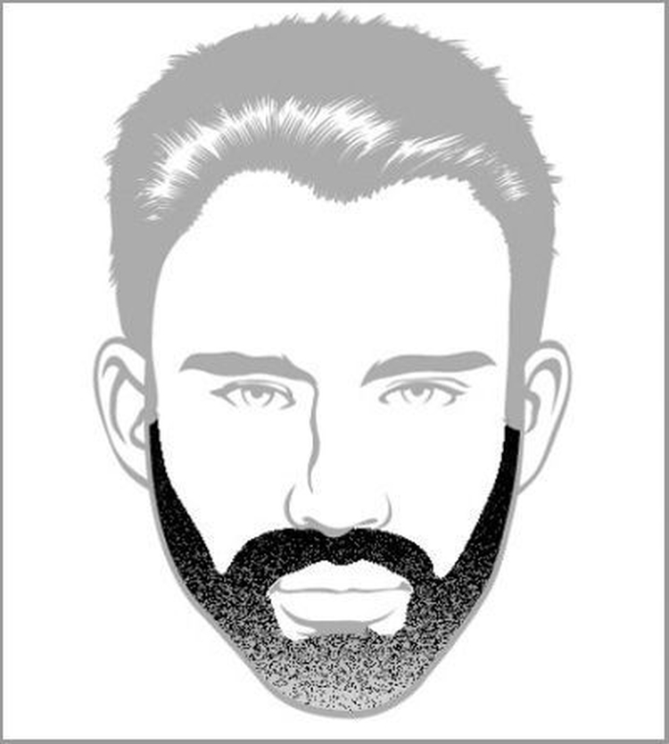 Types and forms of popular beards for men with examples and names