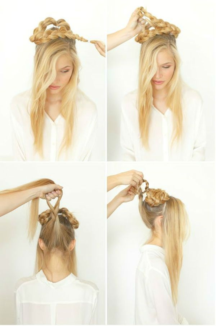 High hairstyles for long hair