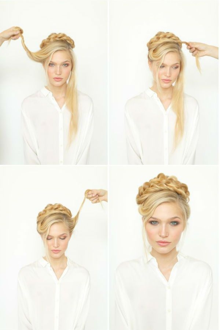 High hairstyles for long hair