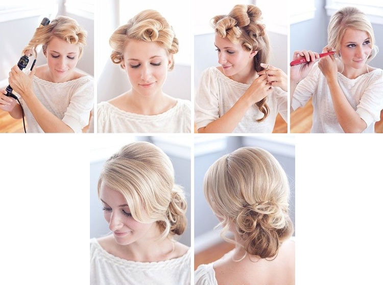 Do-it-yourself bun for long hair