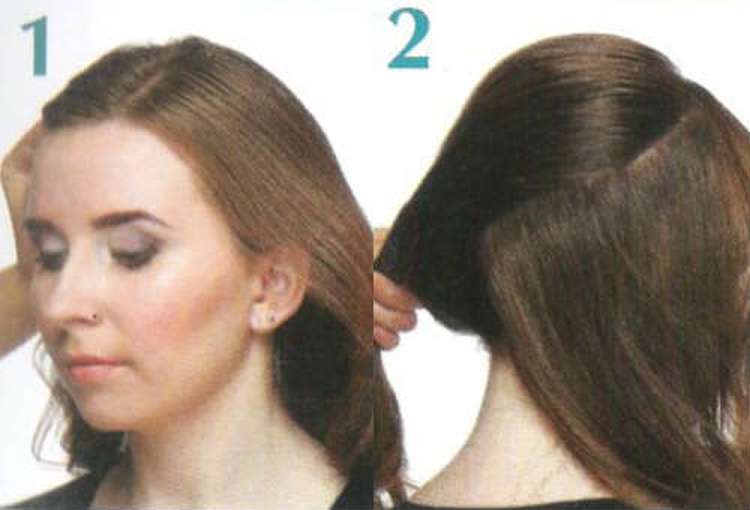 Do-it-yourself bun for long hair