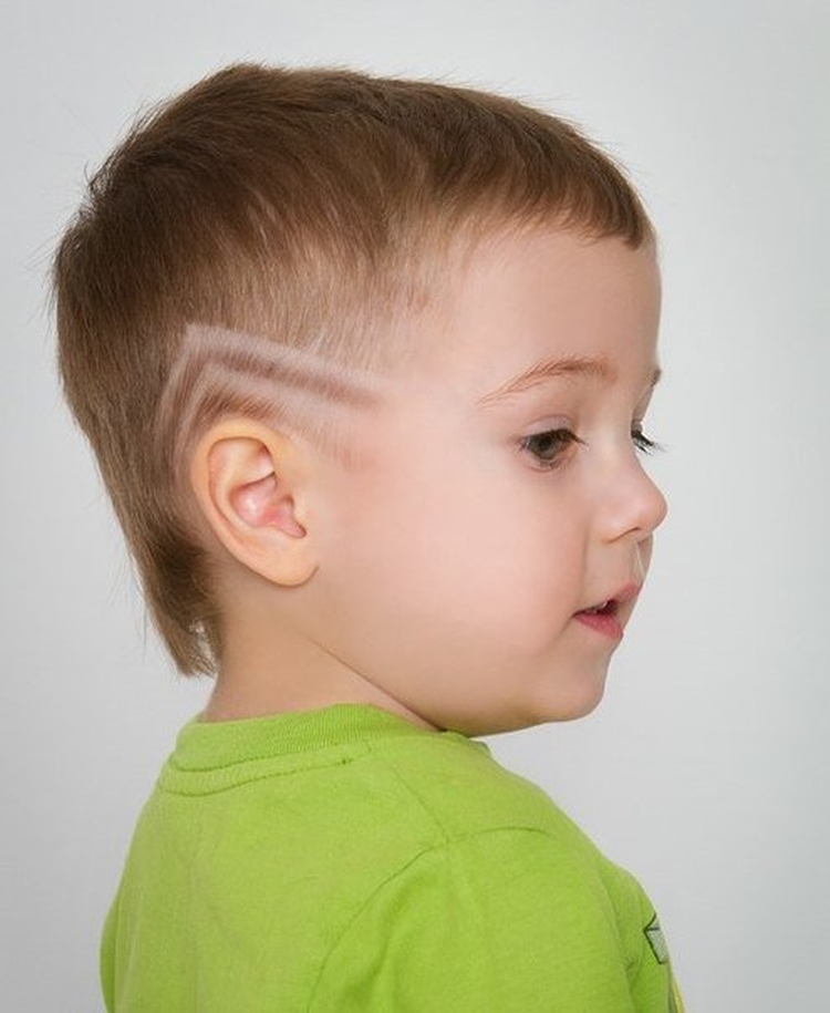 Hairstyle ideas with drawings on the head for boys