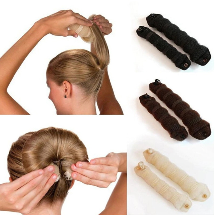 Do-it-yourself bun for long hair