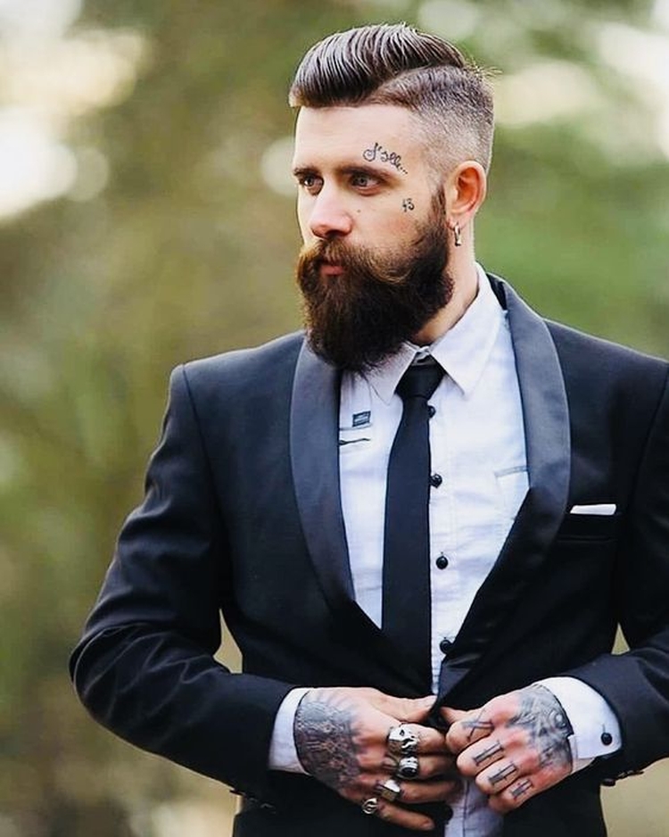 Types and forms of popular beards for men with examples and names