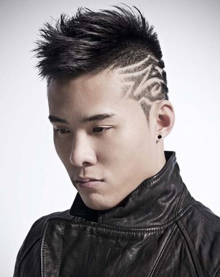 Hairstyle ideas with drawings on the head for boys