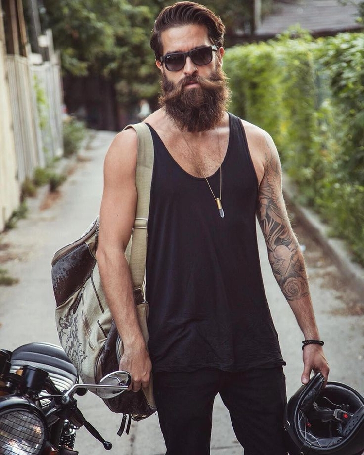 Types and forms of popular beards for men with examples and names