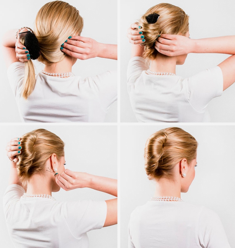 Donut hairstyle step by step