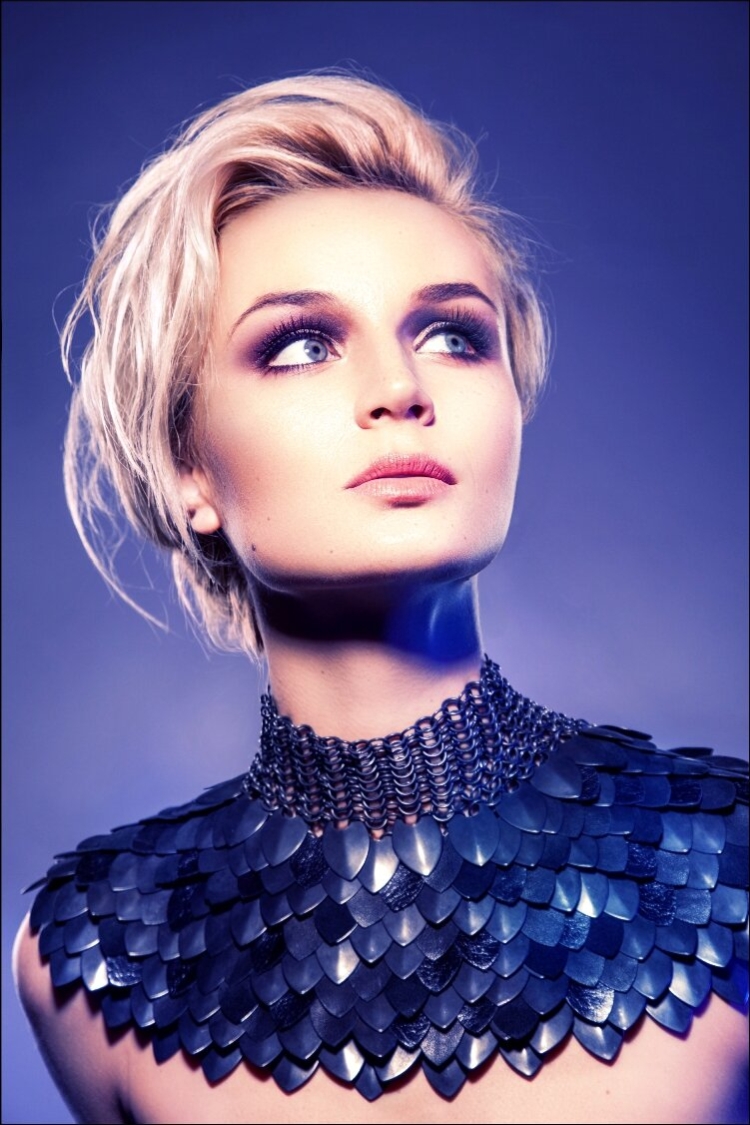 Polina Gagarina's hairstyle