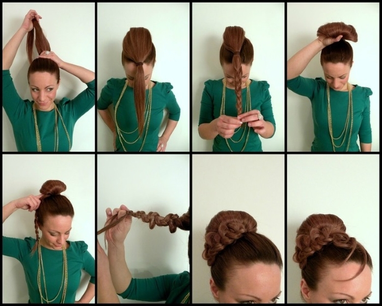 Donut hairstyle step by step