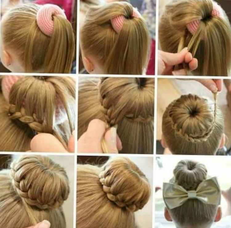 Donut hairstyle step by step