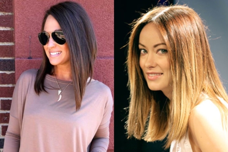 Hairstyles for liquid hair of different lengths