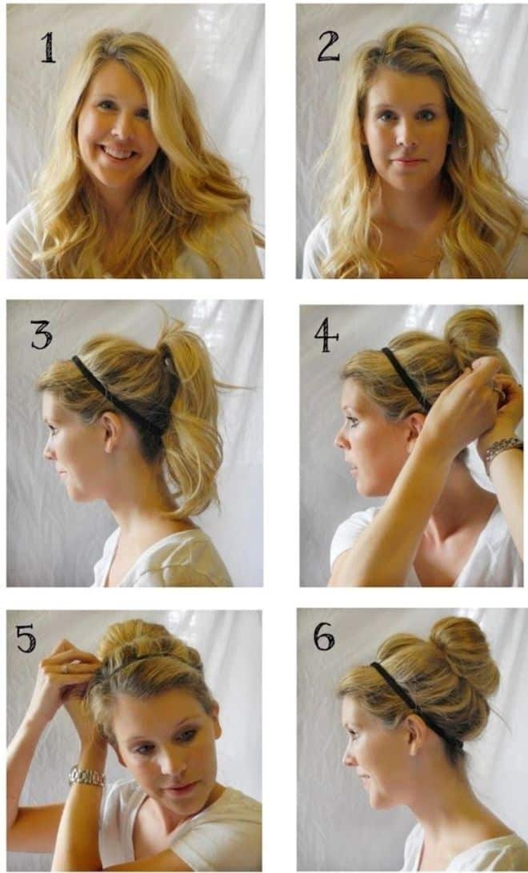 Donut hairstyle step by step