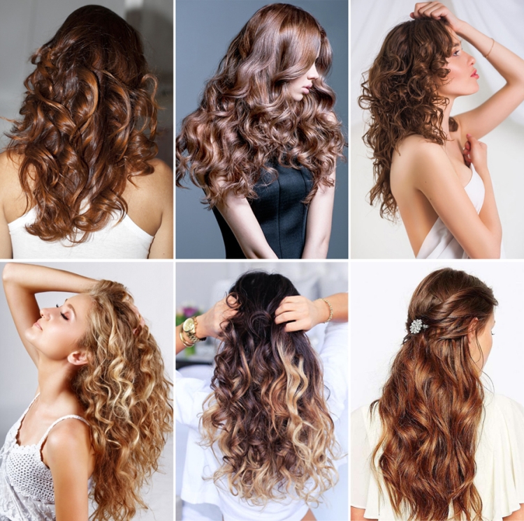 Modern types of perm hair