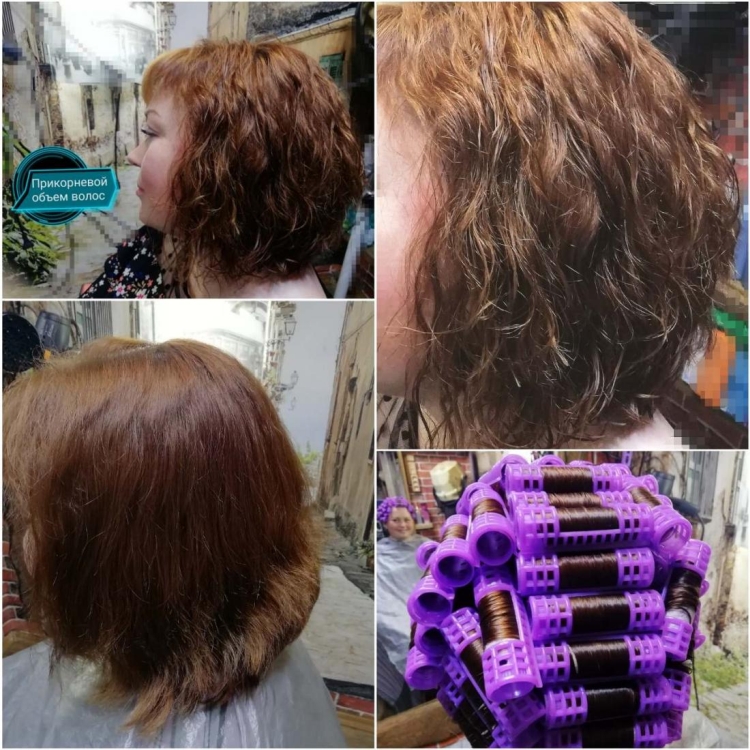 Permed hair perm