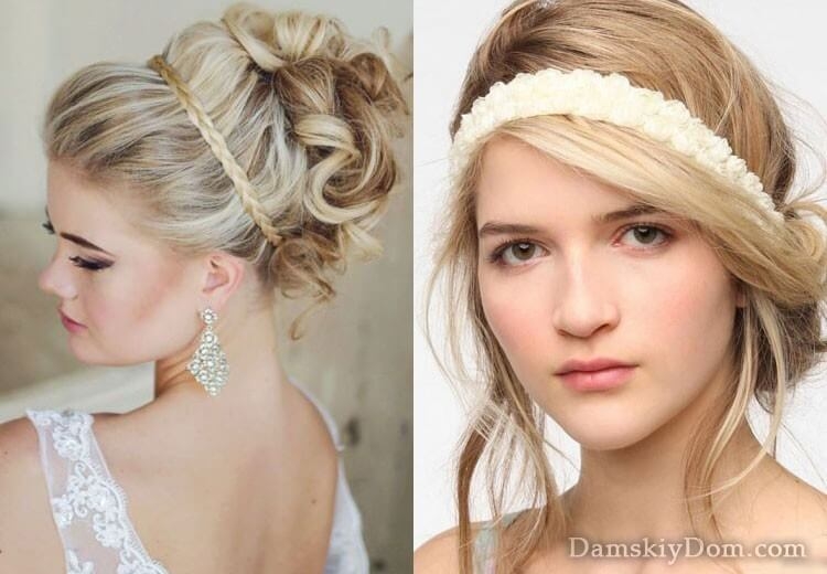 Evening hairstyles for medium hair