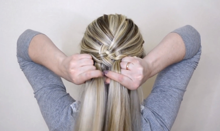 Inverted braid how to weave step by step instructions