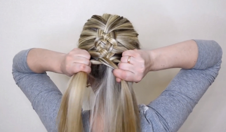 Inverted braid how to weave step by step instructions