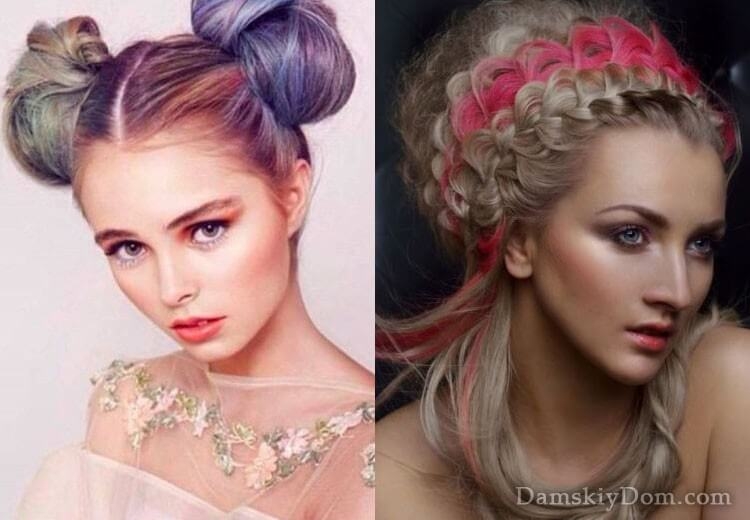 Evening hairstyles for medium hair