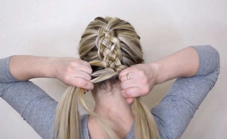 Inverted braid how to weave step by step instructions