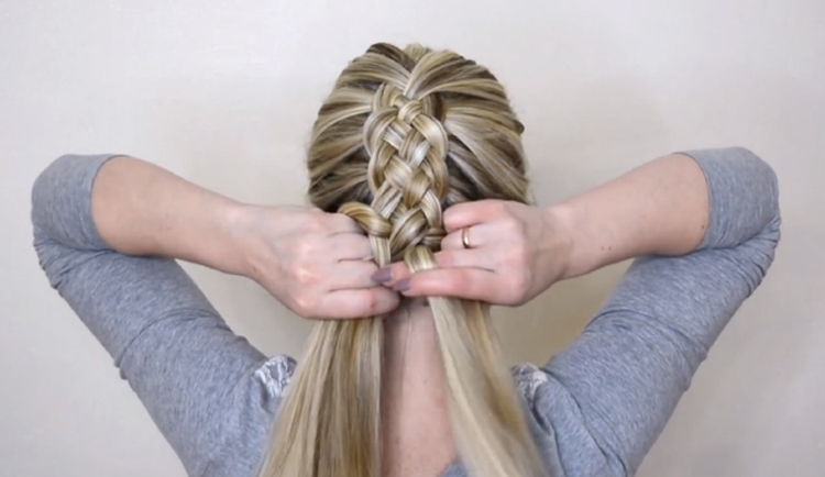 Inverted braid how to weave step by step instructions