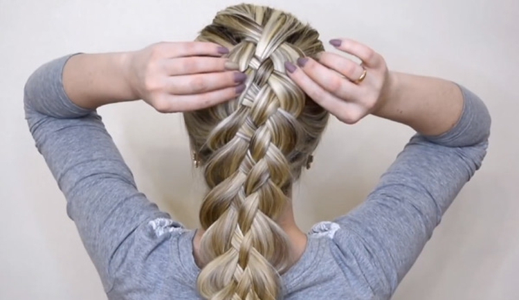 Inverted braid how to weave step by step instructions