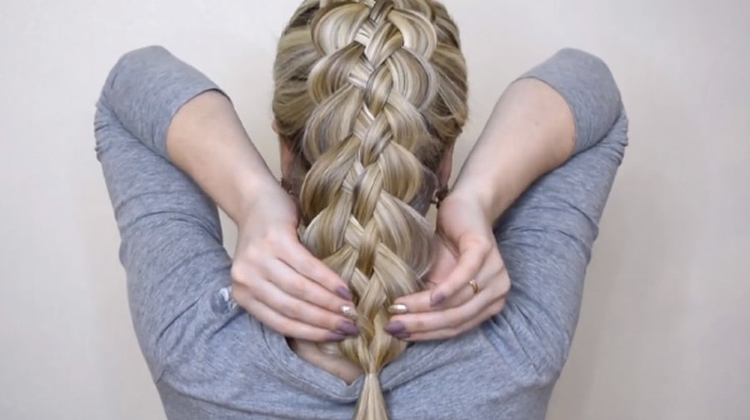 Inverted braid how to weave step by step instructions