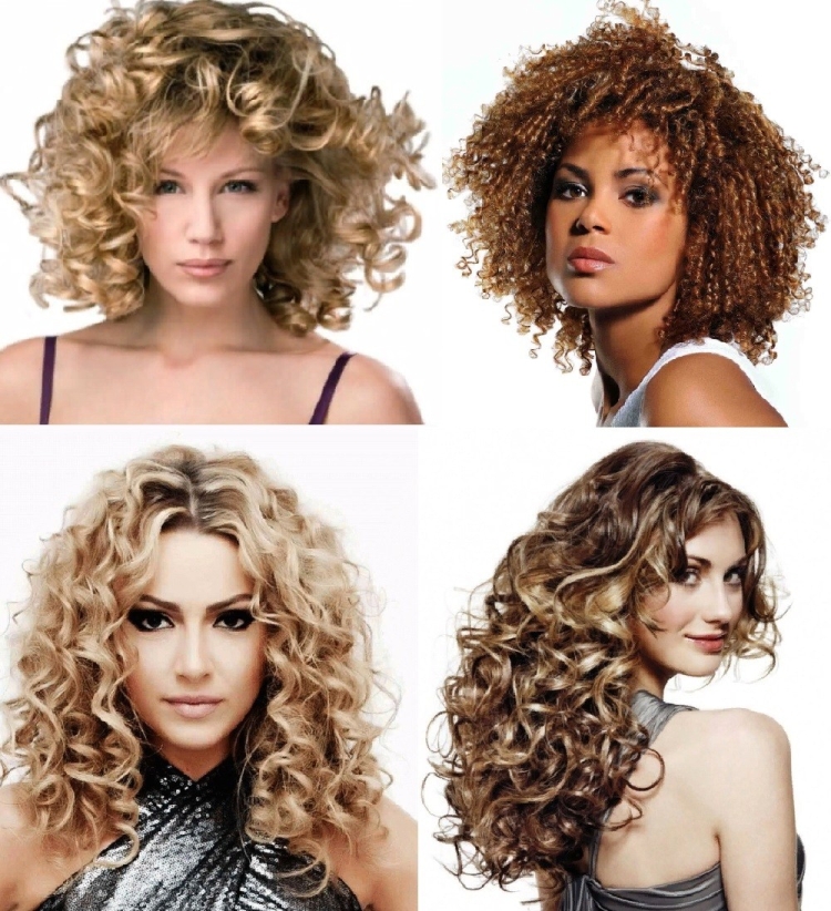 Modern types of perm hair