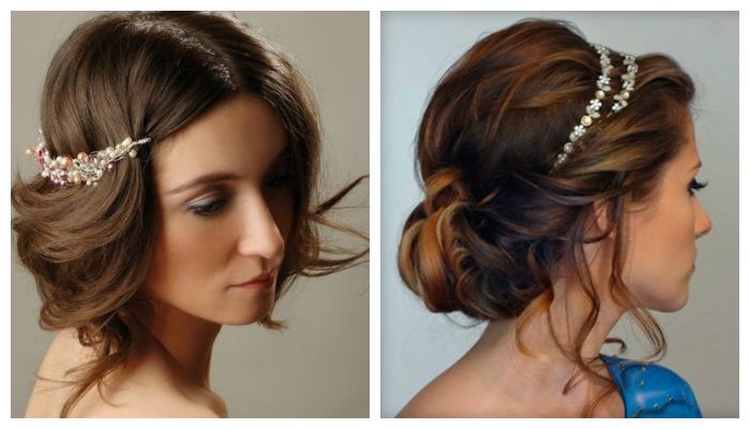 Evening hairstyles for medium hair