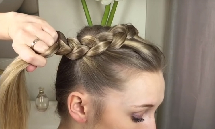 Inverted braid how to weave step by step instructions