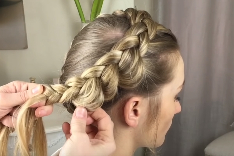 Inverted braid how to weave step by step instructions