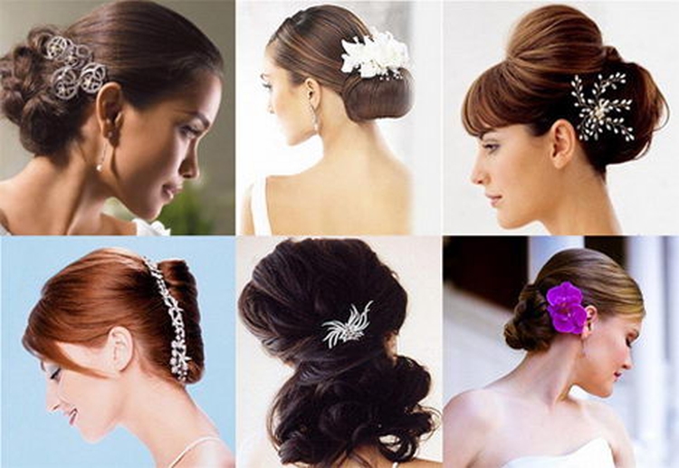 Hair clip hairstyle with barrettes